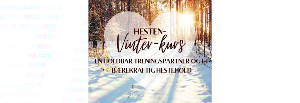 Vinter-kurs: Hesten - en holdbar treningspartner og et bærekraftig hestehold
